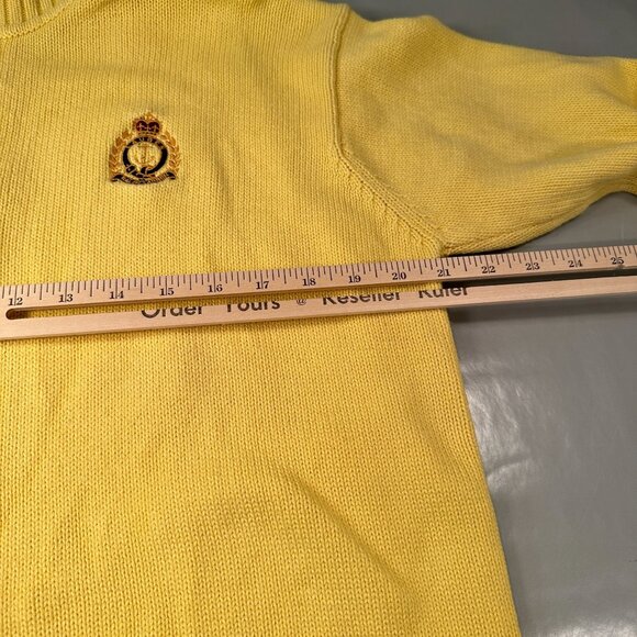 Ralph Lauren Nautical Lacoste Sweater Mens Vintage Embroidered Crest Classic - Picture 14 of 16